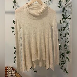 Sleeping On Snow Wool Ribbed Cowl Neck Sweater Thermal